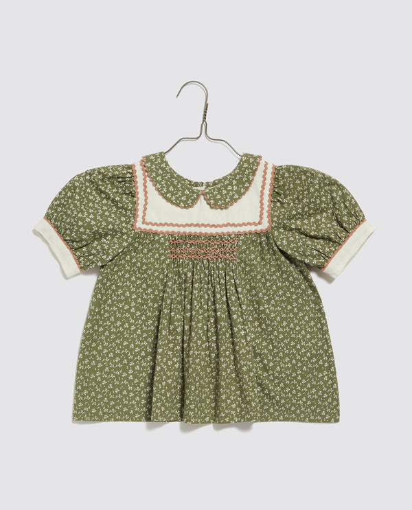 Bella Smocked Blouse || in Hawthorn Floral