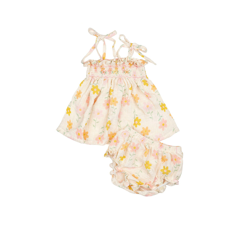 Strap Smock Set || Groovy Garden