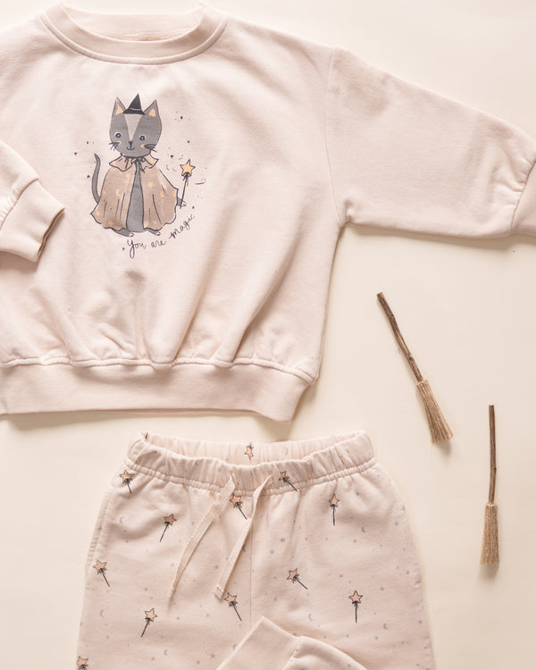 Relaxed Fleece Sweatshirt || Magic Cat