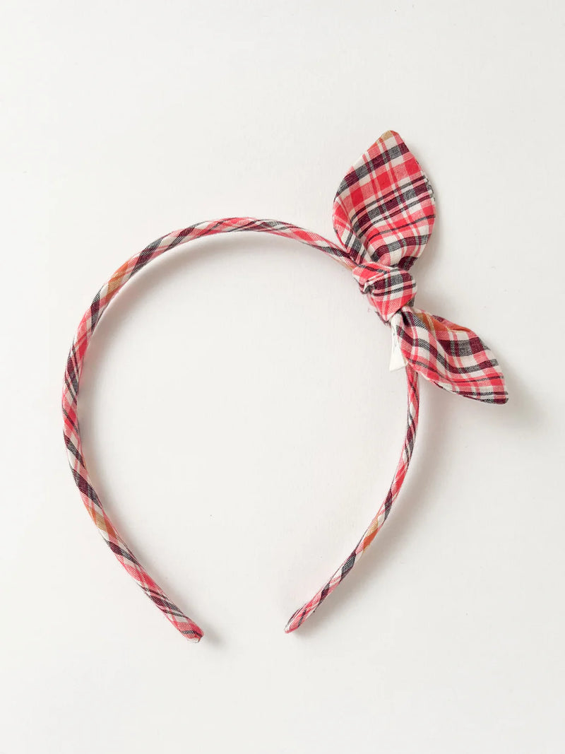 Alice Bow Headband | Crabapple Check