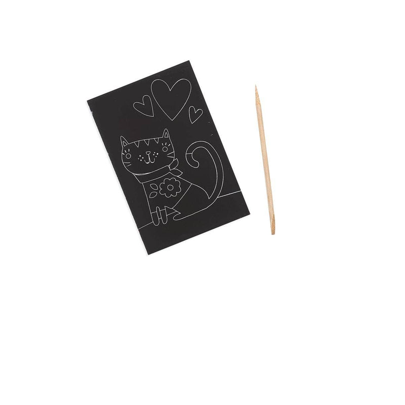 OOLY - Mini Scratch & Scribble Art Kit: Cutie Cats