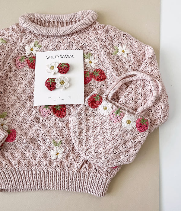 Crochet Purse || Strawberry Daisy