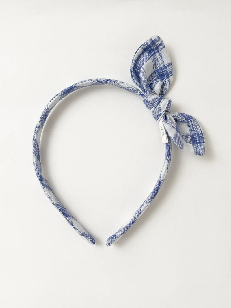 Alice Bow Headband | Homestead Blue