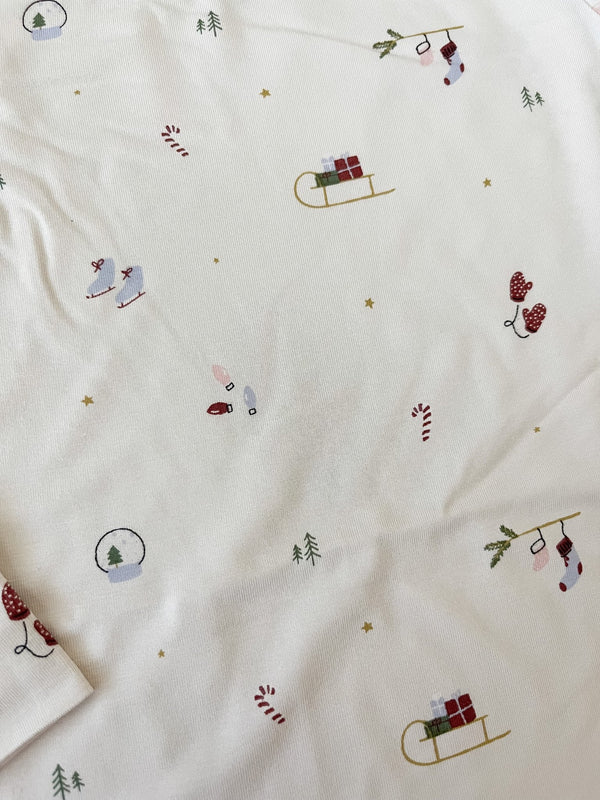 Bamboo Pajama Set || Winter Wonderland, Kids Pajamas, Quincy Mae - All The Little Bows