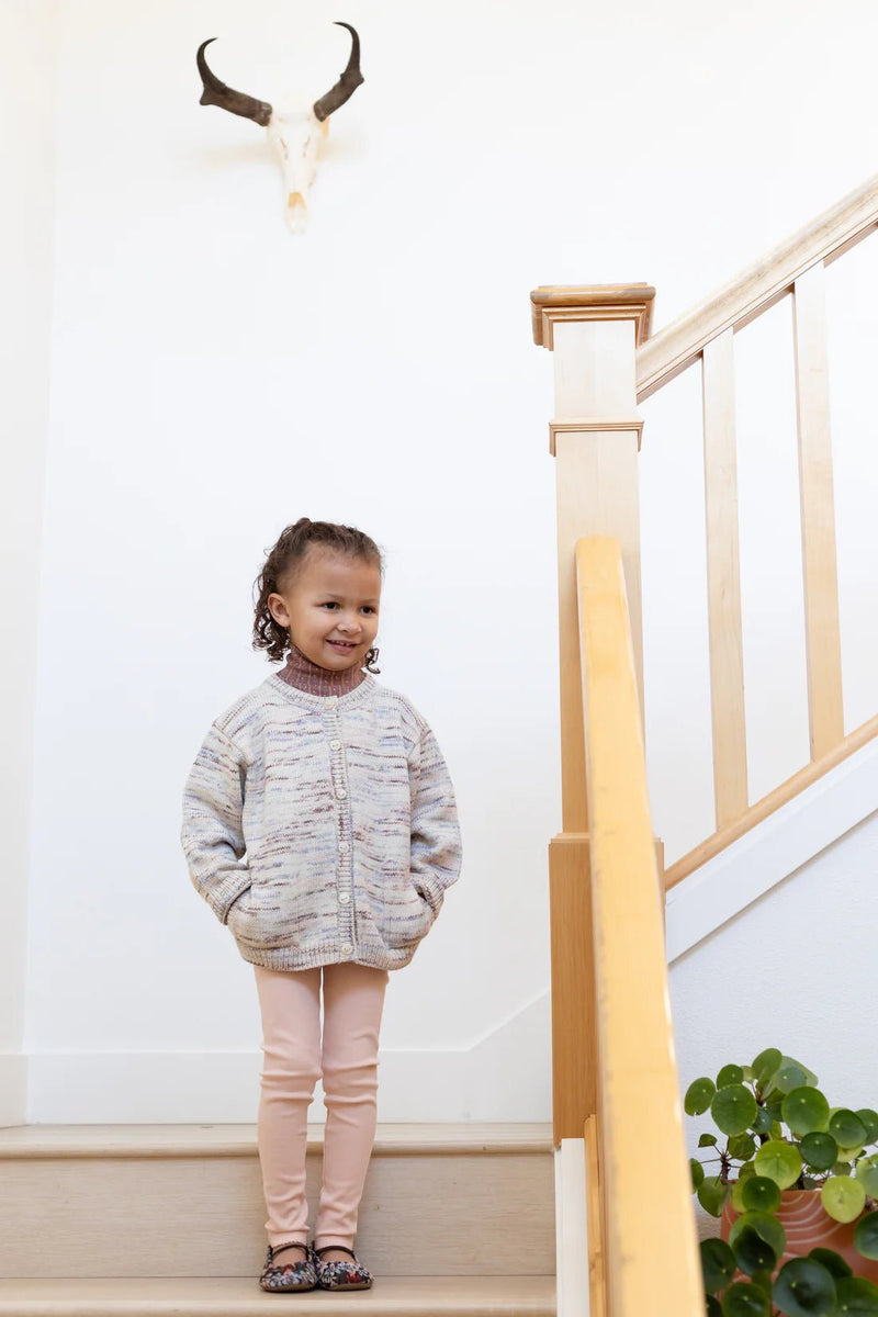 Pima Legging | Blush, Girls Legging, Iver & Isla - All The Little Bows