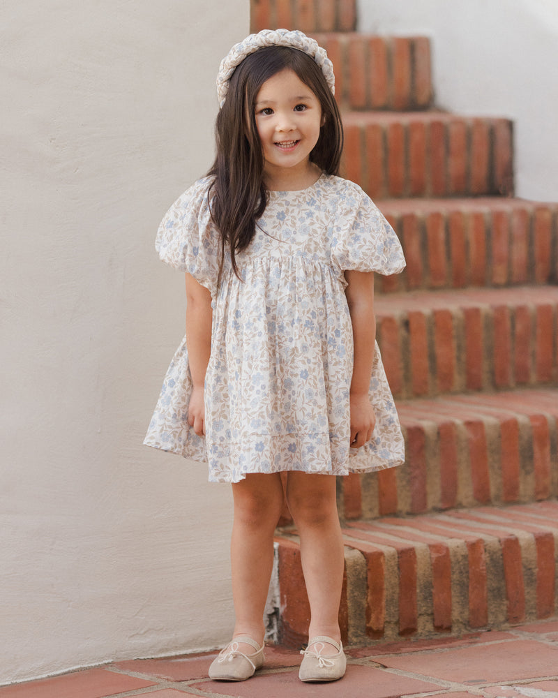 Luna Dress || Blue Garden