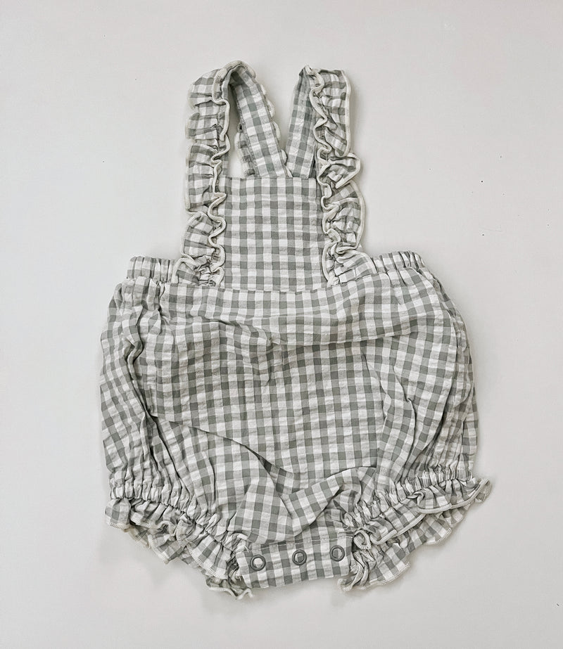 Chiara Romper || Eucalyptus Gingham