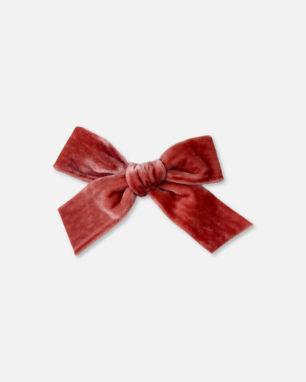Classic Velvet Bow | Rose