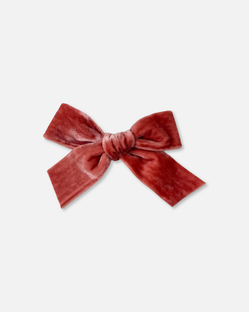 Classic Velvet Bow | Rose