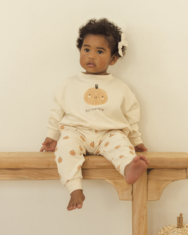 Relaxed Fleece Sweatshirt || Pumpkin