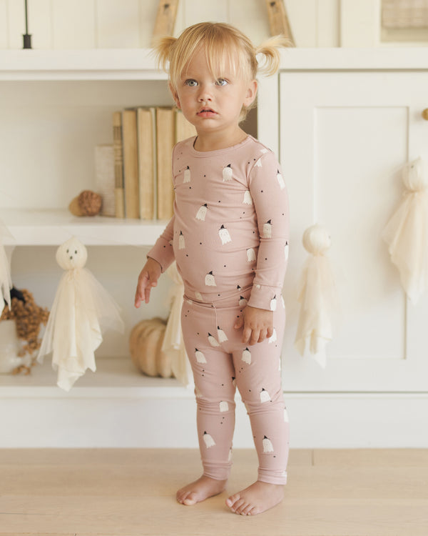 Bamboo Pajama Set || Pink Ghosts