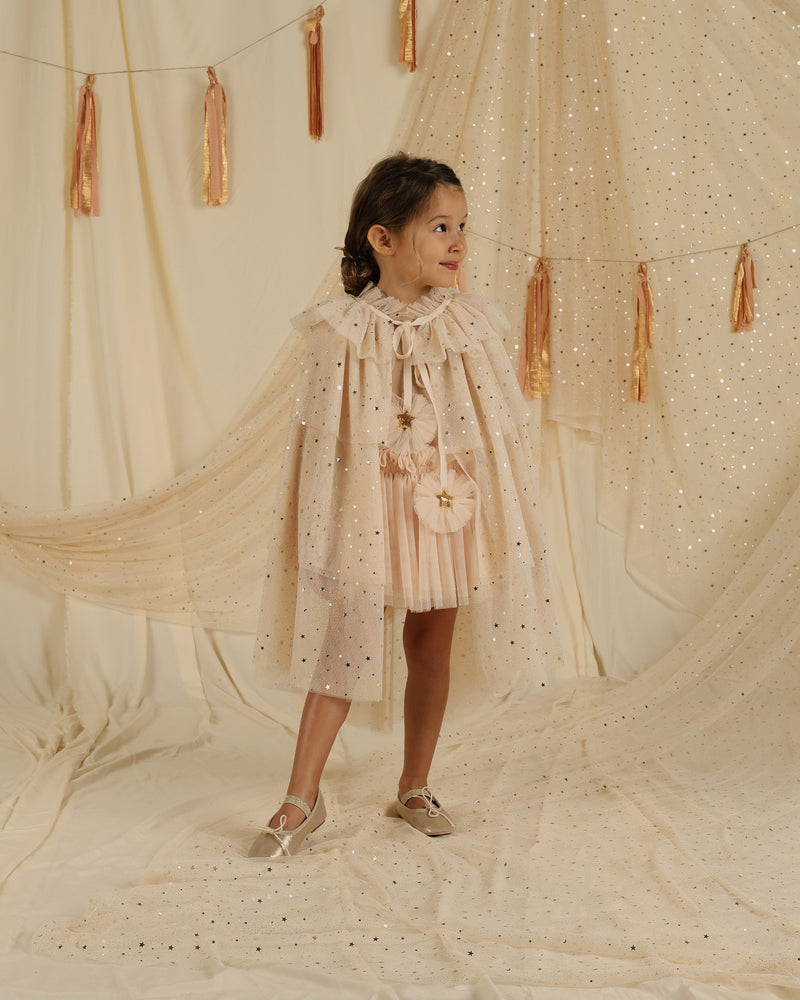 Tulle Cape || Champagne Stars