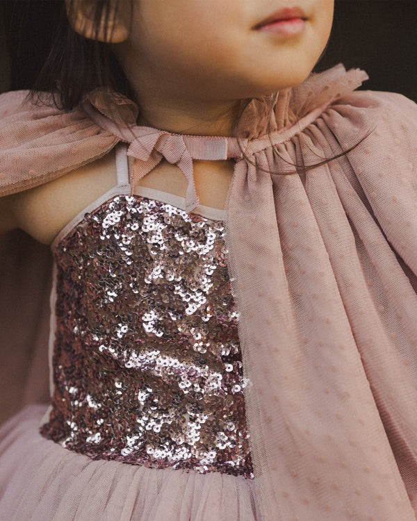 Tulle Cape || Dusty Rose