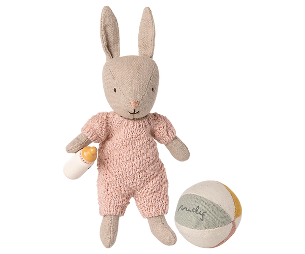 Maileg | Rabbit Set, Micro - Sand - Rose