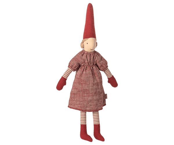Pixy, Size 2 - Girl - Red dress, SEASON, Maileg USA - All The Little Bows