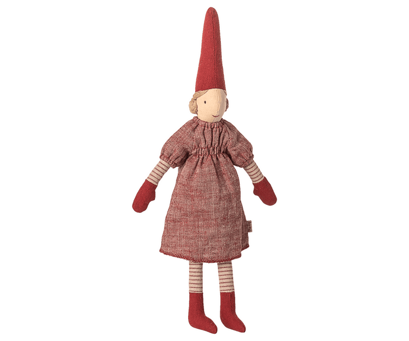 Pixy, Size 2 - Girl - Red dress, SEASON, Maileg USA - All The Little Bows