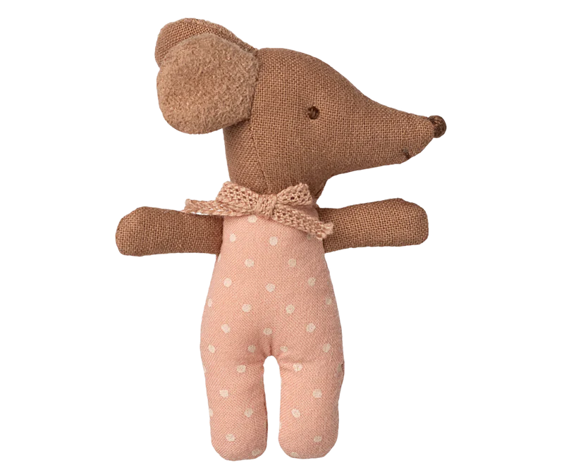 Maileg | Sleepy Wakey Baby Mouse in Matchbox - Rose (2025)