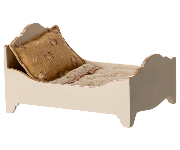 Maileg | Wooden Bed, Mouse - Off White