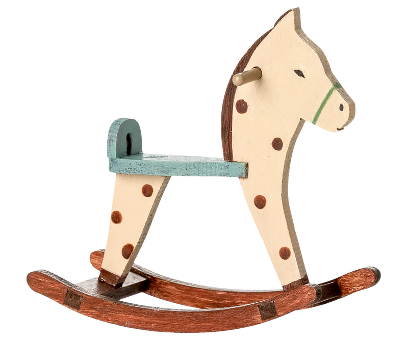 Maileg | Rocking Horse, Mouse - Spotted