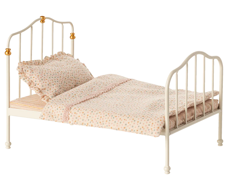 Maileg | Vintage Bed, Mouse - Off White