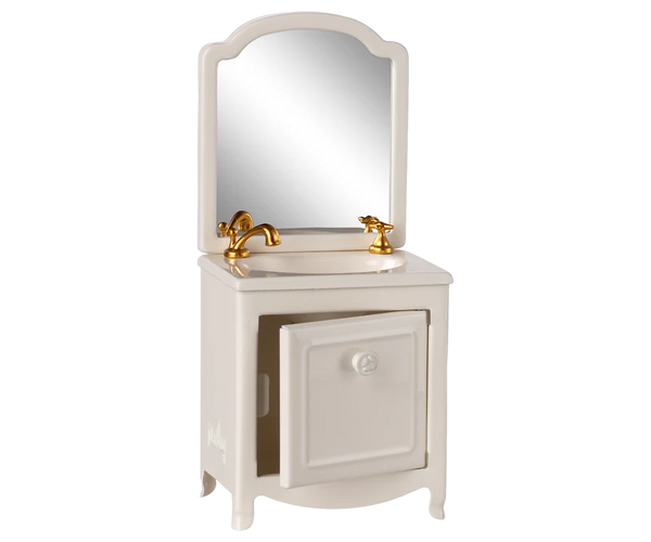 Maileg | Sink Dresser with Mirror, Mouse - Off White