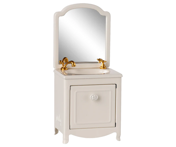Maileg | Sink Dresser with Mirror, Mouse - Off White