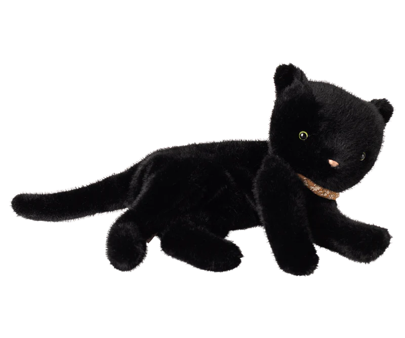 Maileg | Sleeping Kitten Plush, Medium - Black