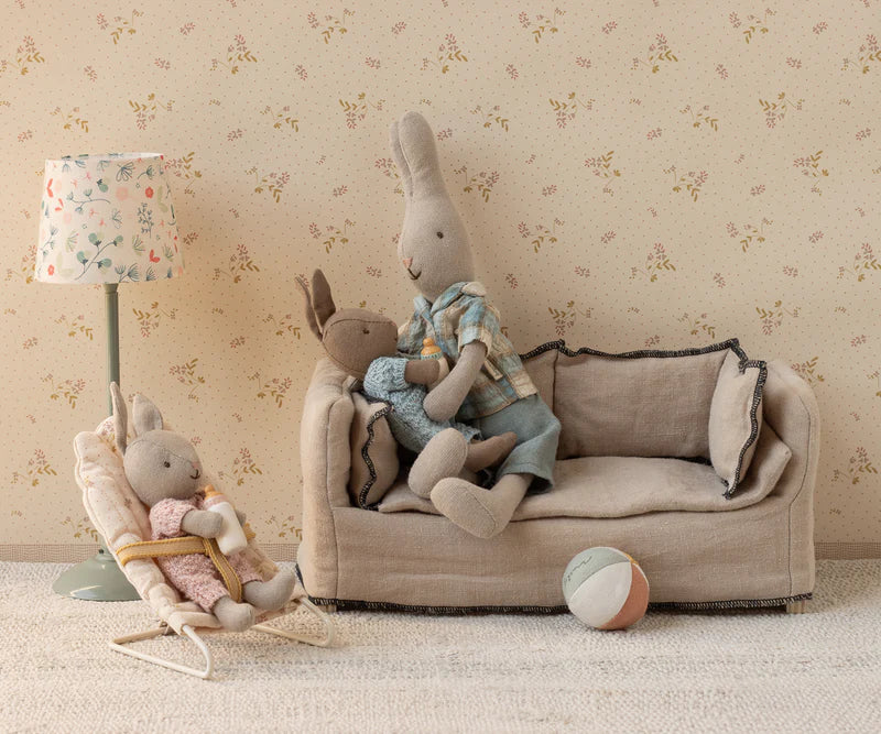 Maileg | Rabbit Set, Micro - Sand - Rose