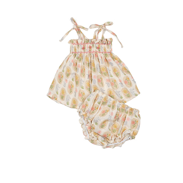 Strap Smock Set || Early Blooms