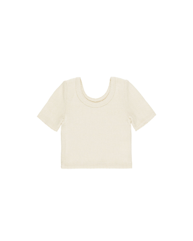 Scallop Tee || Natural