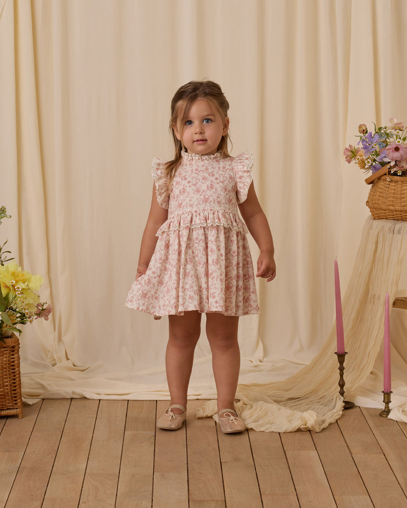 Alice Dress || Pink Toile