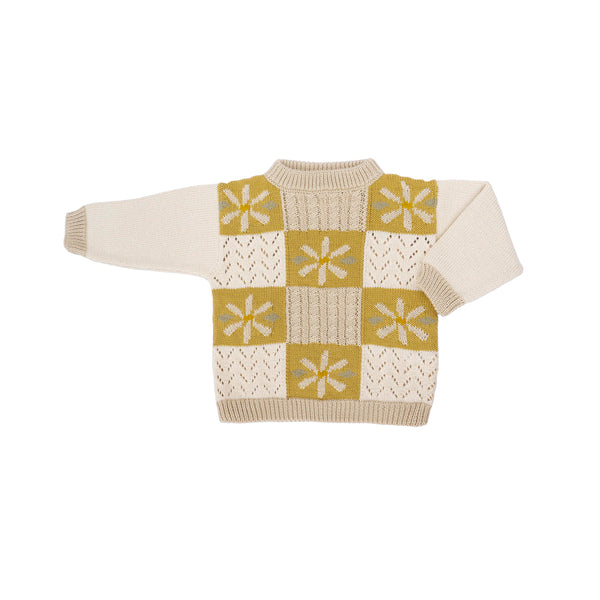Daisy Patchwork Sweater || Honeycomb