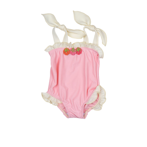 Strawberries Swimsuit || Sorbet Pink