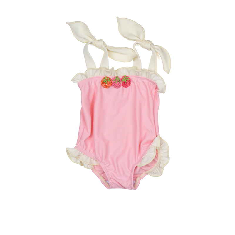 Strawberries Swimsuit || Sorbet Pink