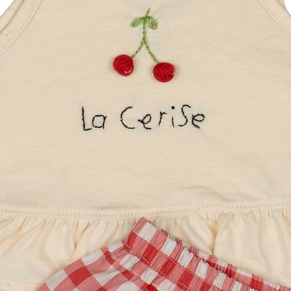 Ruffle Short Set || La Cerise Red Gingham