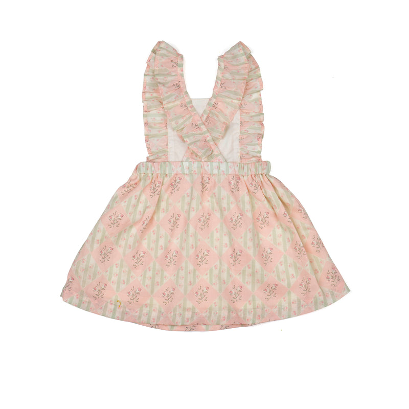 Pinafore Dress || Spring Patchwork Flora