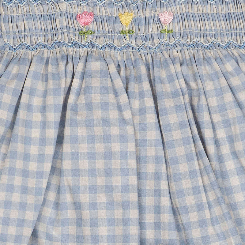 Flutter Two Piece Set || Blue Gingham