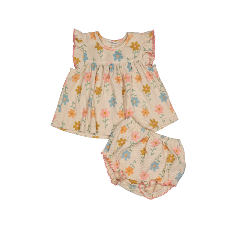 Rib Flutter Set || Groovy Garden