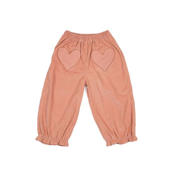 Heart Pocket Pants || Desert Rose