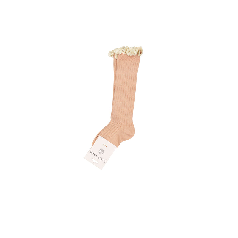 Knee High Socks || Dusty Pink