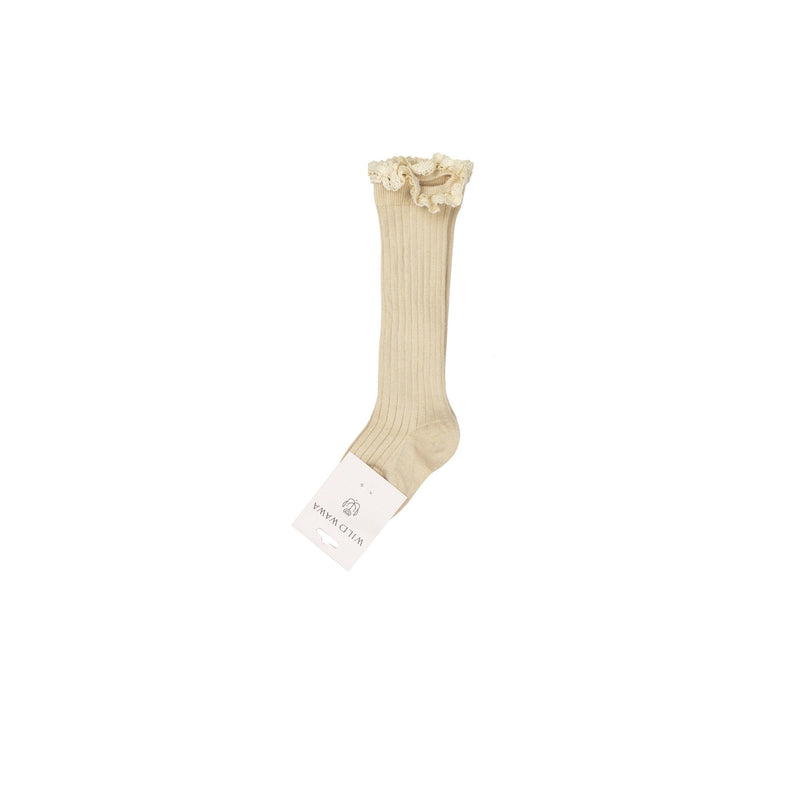 Knee High Socks || Taupe
