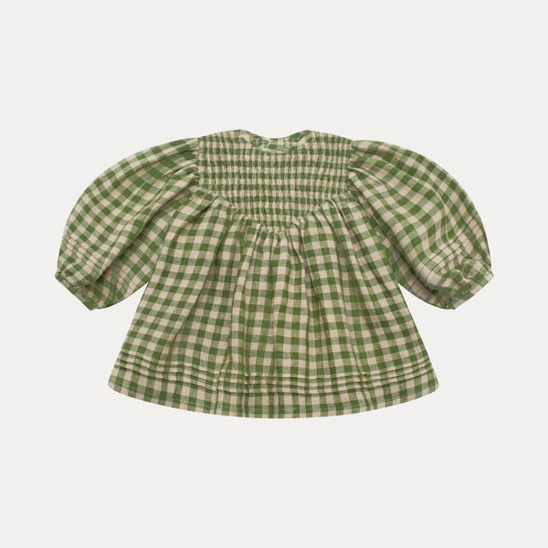 Draughts Dress - Pine & Oak Check Linen *ships 11/14*
