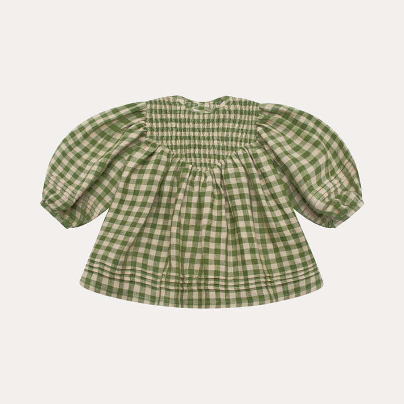 Draughts Dress - Pine & Oak Check Linen *ships 11/14*