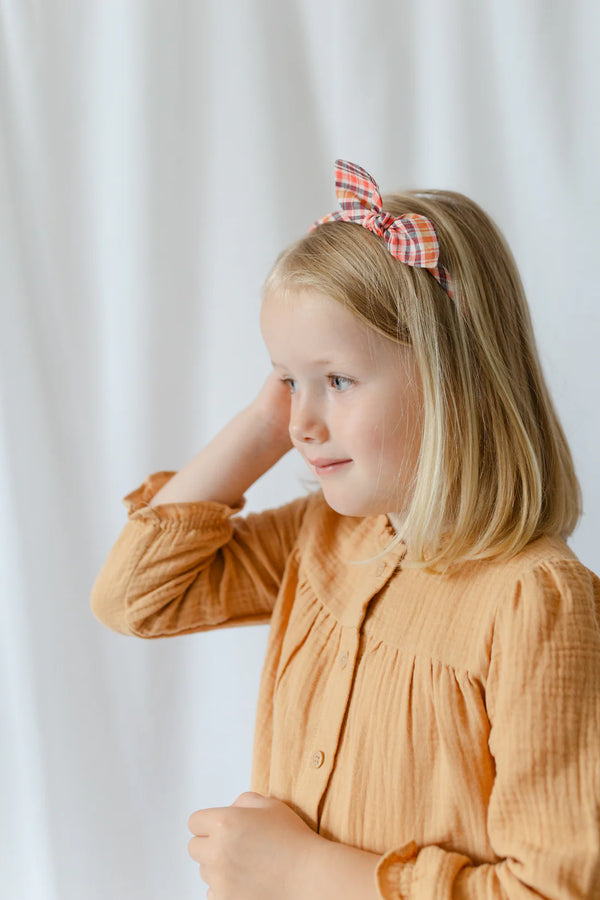 Alice Bow Headband | Crabapple Check