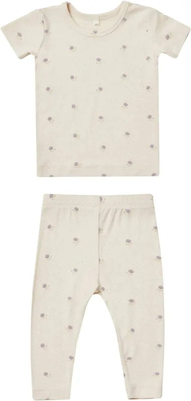 Bamboo Short Sleeve Pajama Set || Sweet Pea