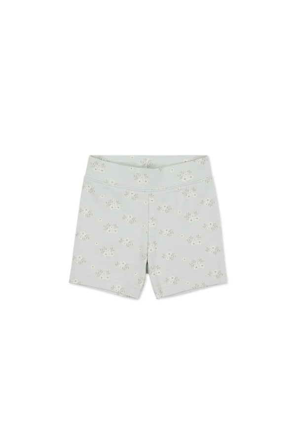 Organic Cotton Everyday Bike Short - Rose Floral Smoke