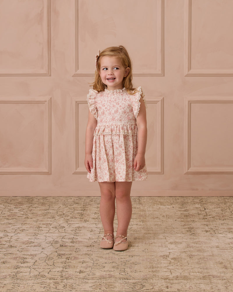 Alice Dress || Pink Toile