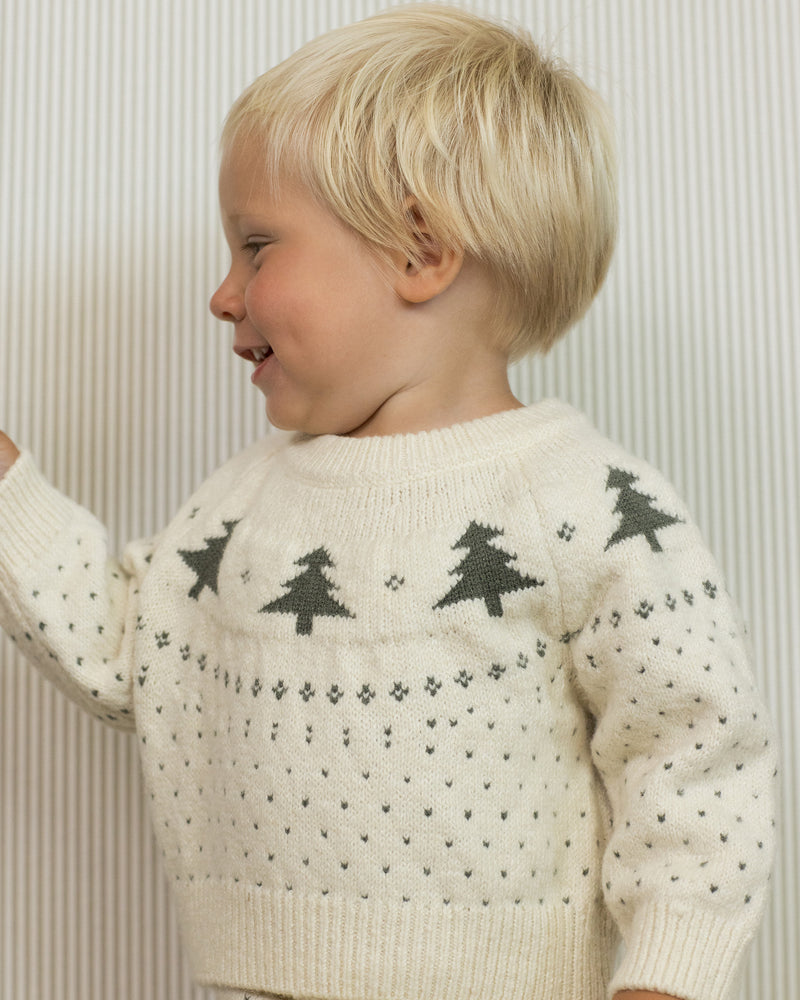 Fair Isle Sweater || Trees