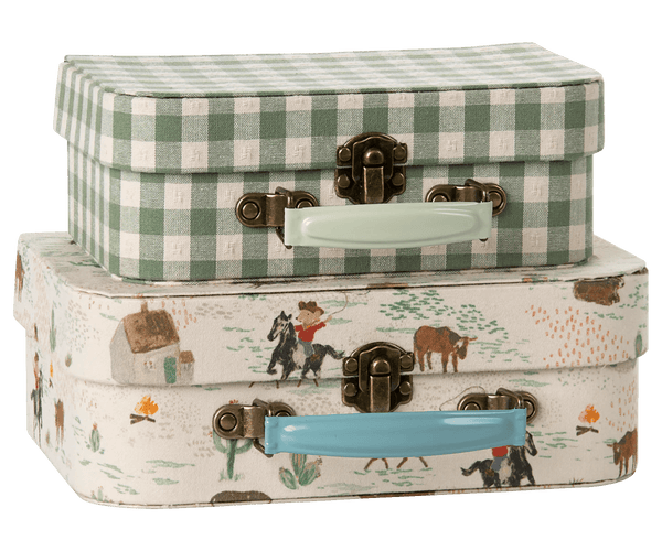 Suitcase set, 2 pcs - Pony, INTERIOR, Maileg USA - All The Little Bows