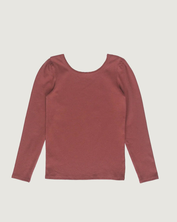 Pima Puff Ballet Top | Madder Root, Girls T Shirt, Iver & Isla - All The Little Bows